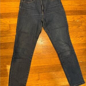 Everlane dark wash ankle jeans